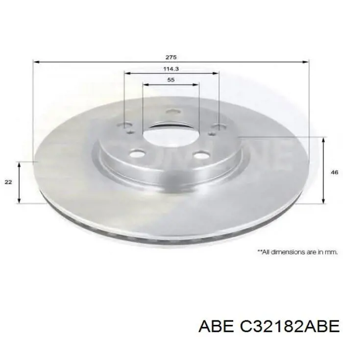 Купити C32182ABE ABE Ротор гальмівний