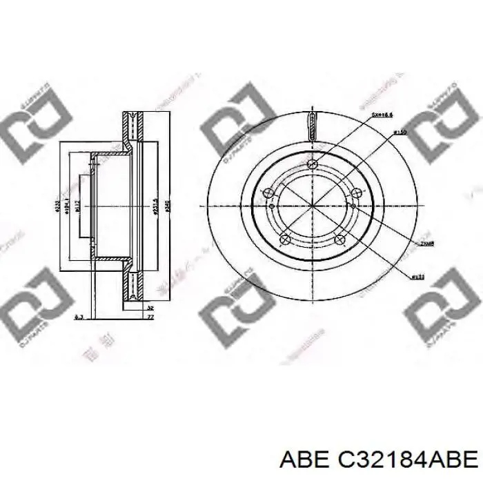 Гальмівні диски передні C32184ABE ABE