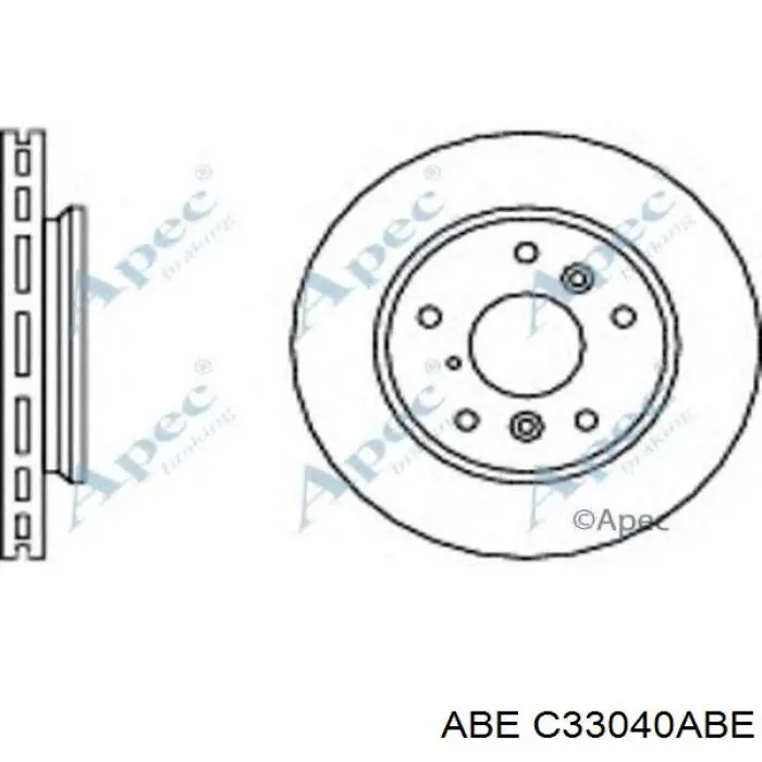Диск гальмівний передній ABE C33040ABE