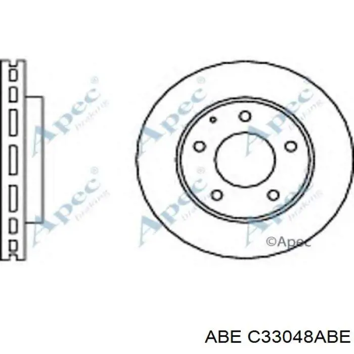 Гальмівні диски передні C33048ABE ABE