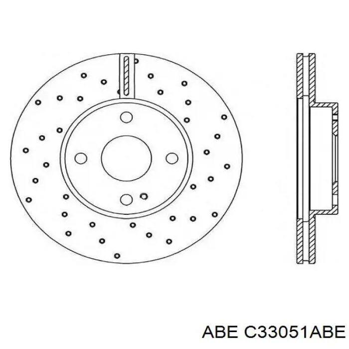 Гальмівні диски передні C33051ABE ABE