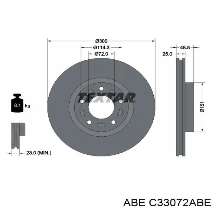 Купити C33072ABE ABE Ротор гальмівний