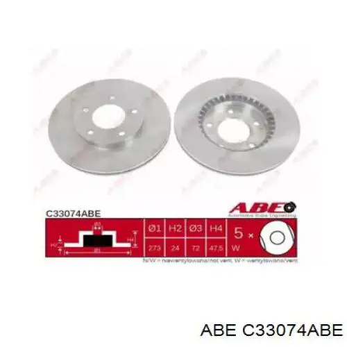 Купити C33074ABE ABE Ротор гальмівний