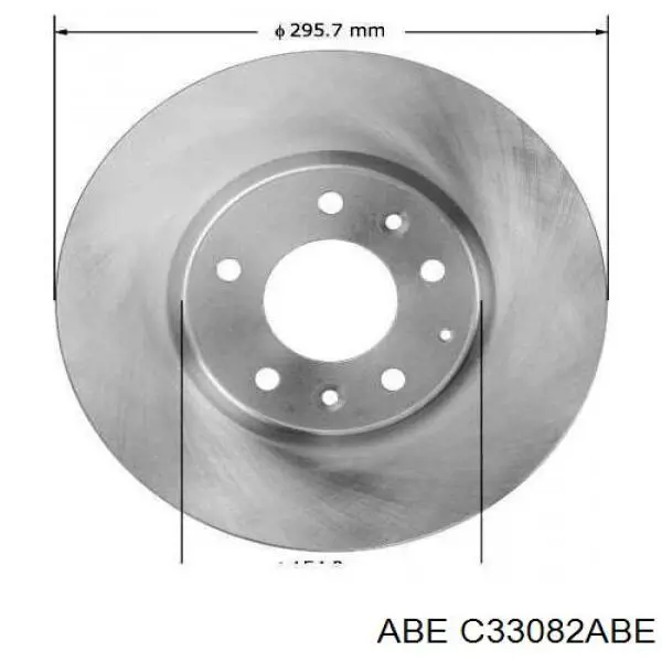 C33082ABE ABE диск гальмівний передній