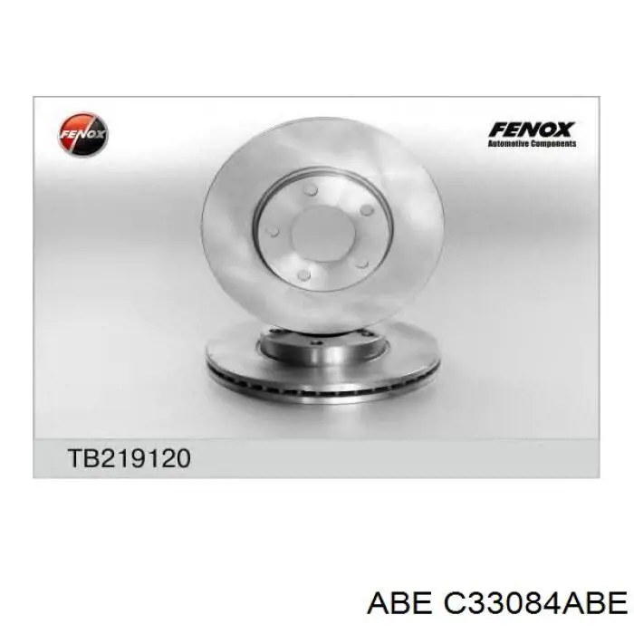 Диск гальмівний передній ABE C33084ABE