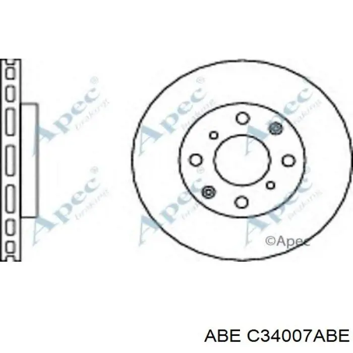 Диск гальмівний передній ABE C34007ABE