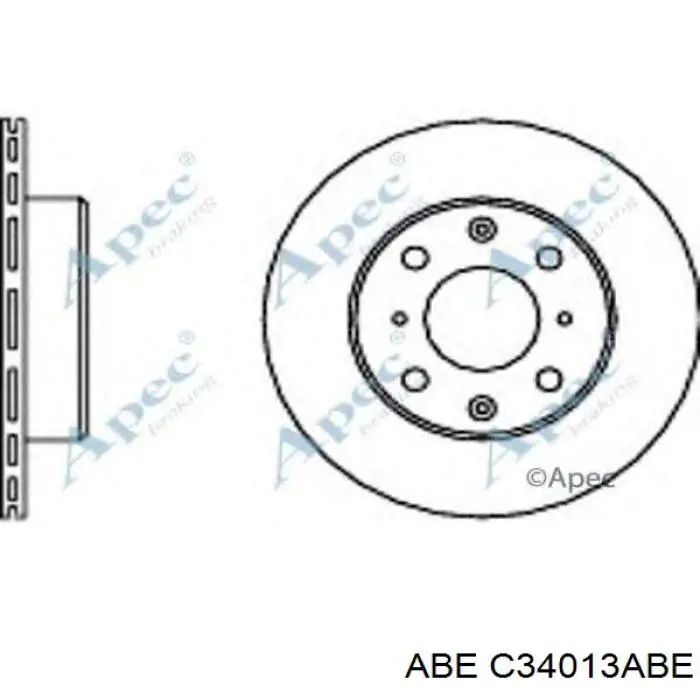 Диск гальмівний передній ABE C34013ABE