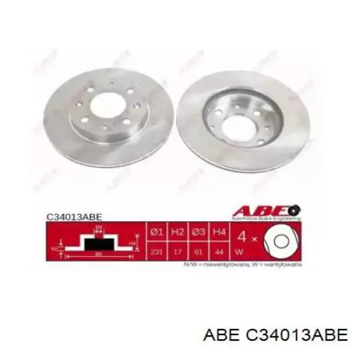 Купити C34013ABE ABE Ротор гальмівний