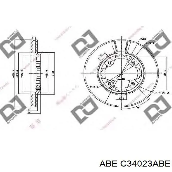 Купити C34023ABE ABE Ротор гальмівний