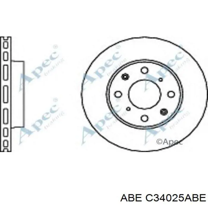 Гальмівні диски передні C34025ABE ABE