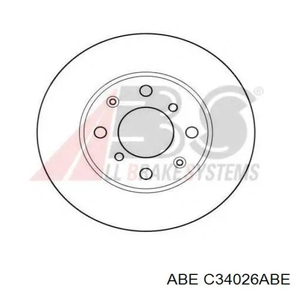 Диск гальмівний передній ABE C34026ABE