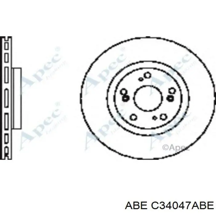 Гальмівні диски передні C34047ABE ABE