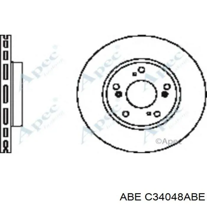Диск гальмівний передній ABE C34048ABE