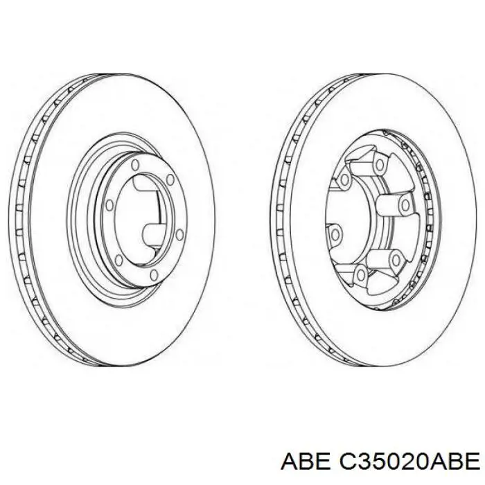 C35020ABE ABE Гальмо дискове переднє
