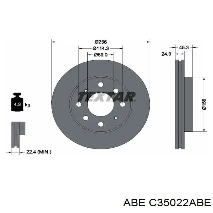 Купити C35022ABE ABE Ротор гальмівний