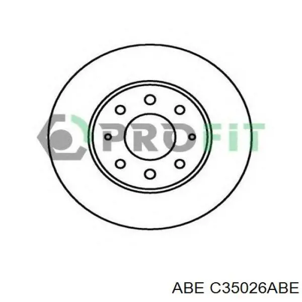 Диск гальмівний передній ABE C35026ABE