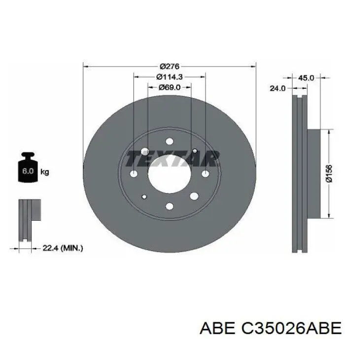 Купити C35026ABE ABE Ротор гальмівний