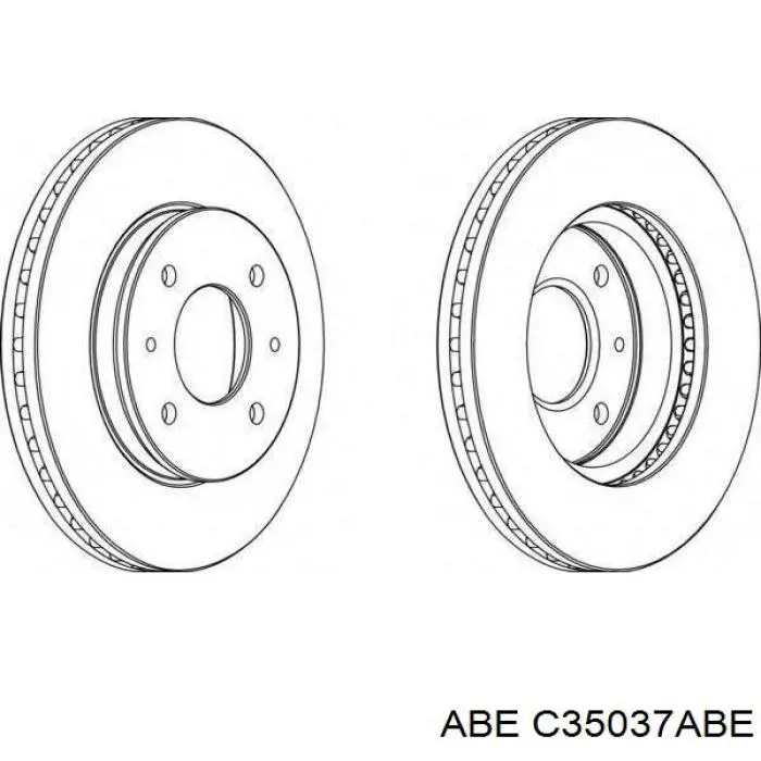 Гальмівні диски передні C35037ABE ABE