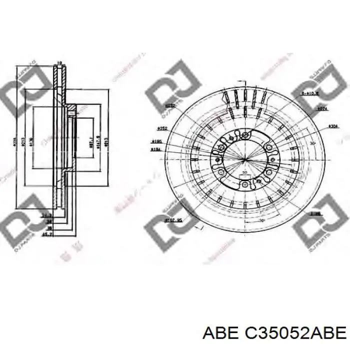 Гальмівні диски передні C35052ABE ABE
