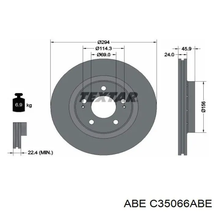 Купити C35066ABE ABE Ротор гальмівний