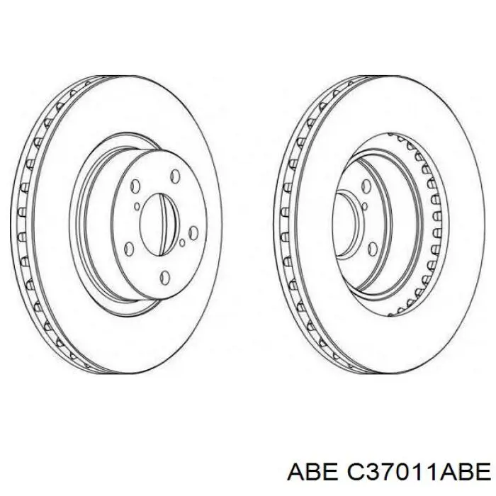 C37011ABE ABE Гальмо дискове переднє