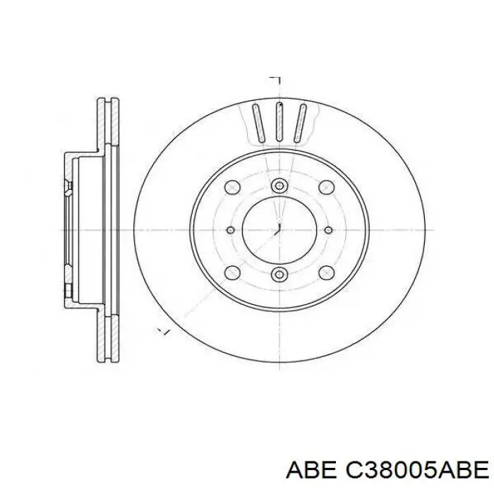Гальмівні диски передні C38005ABE ABE
