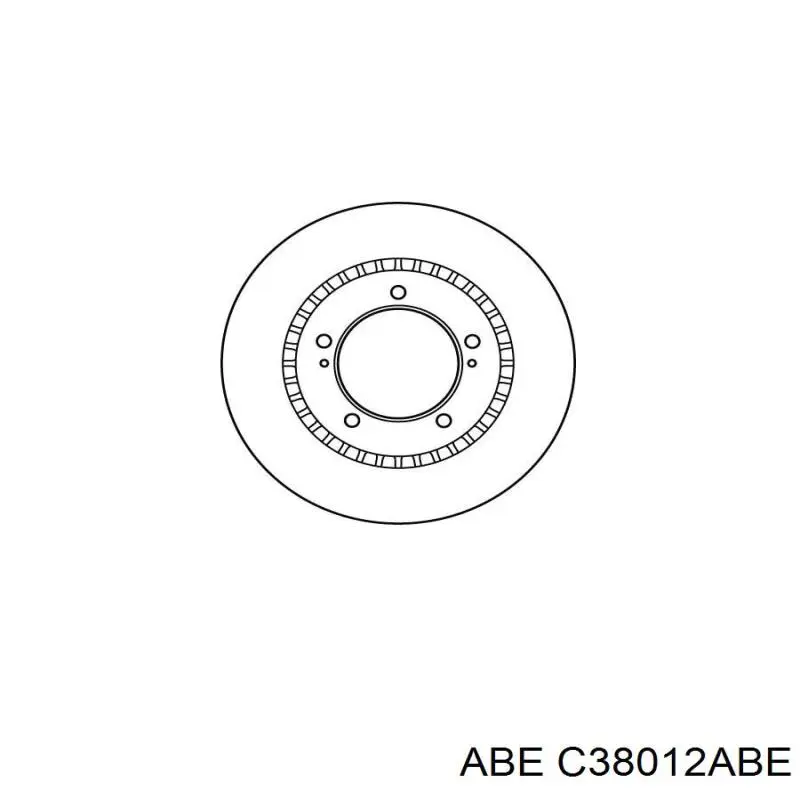 Диск гальмівний передній ABE C38012ABE