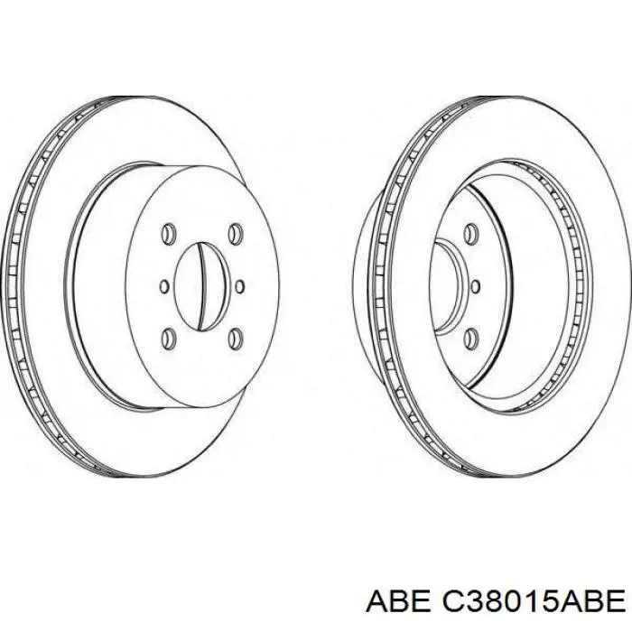 Гальмівні диски передні C38015ABE ABE