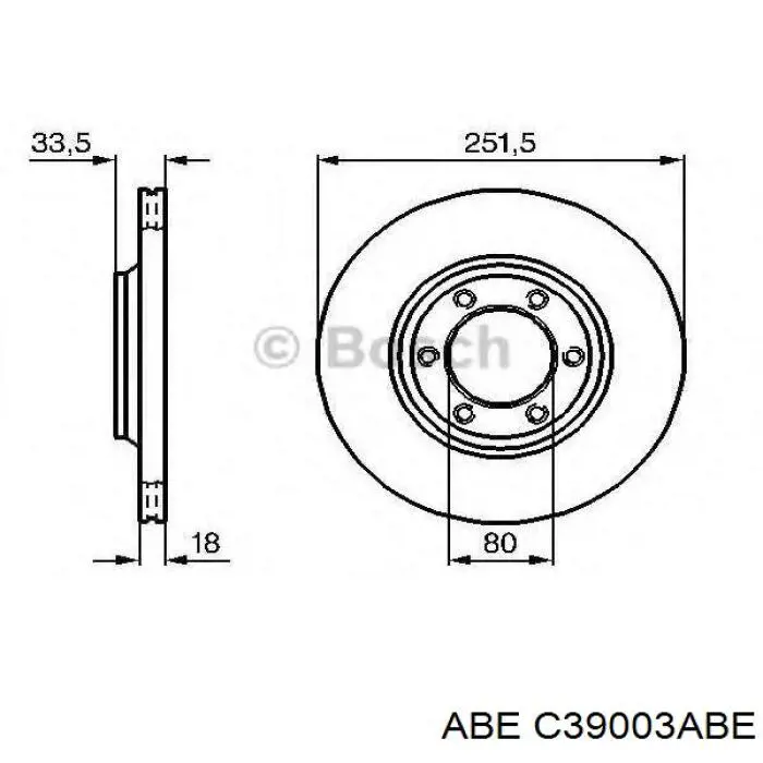 Купити C39003ABE ABE Ротор гальмівний