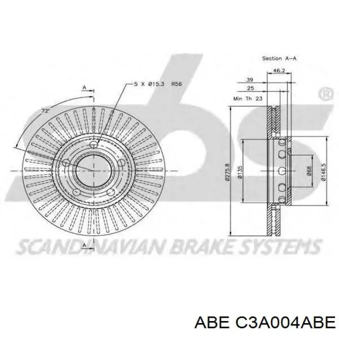 Купити C3A004ABE ABE Ротор гальмівний