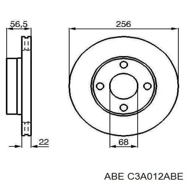 Купити C3A012ABE ABE Ротор гальмівний