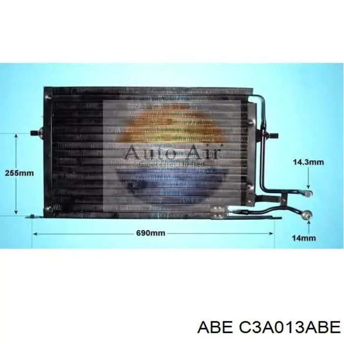 C3A013ABE ABE Гальмо дискове переднє