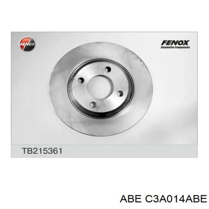 Диск гальмівний передній ABE C3A014ABE