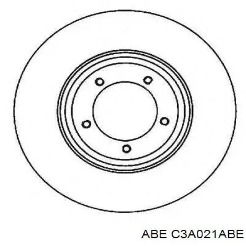 C3A021ABE ABE Гальмо дискове переднє