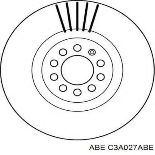 C3A027ABE ABE Гальмо дискове переднє