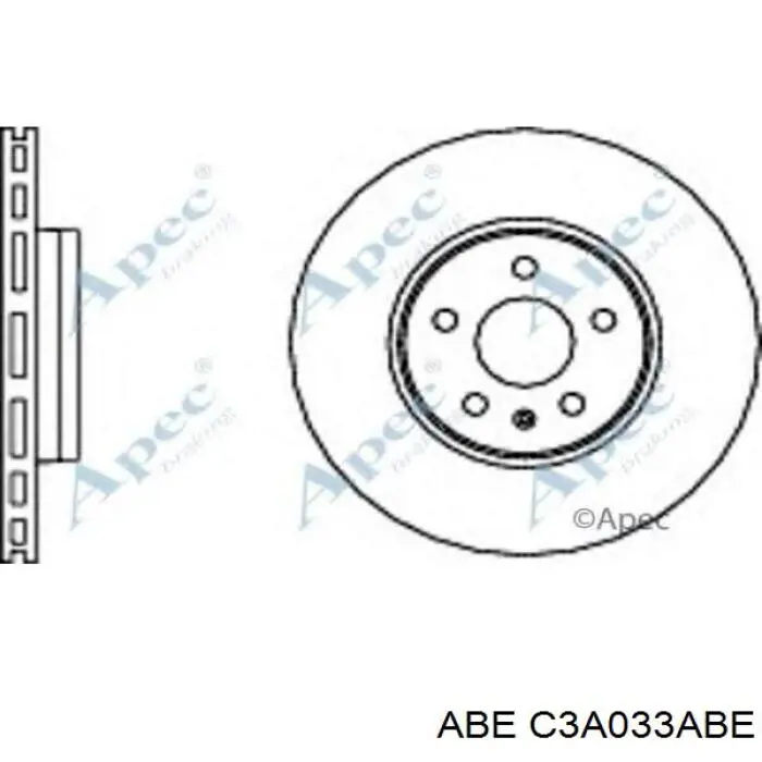 C3A033ABE ABE Гальмо дискове переднє