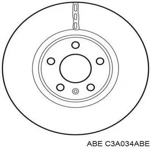 Диск гальмівний передній ABE C3A034ABE