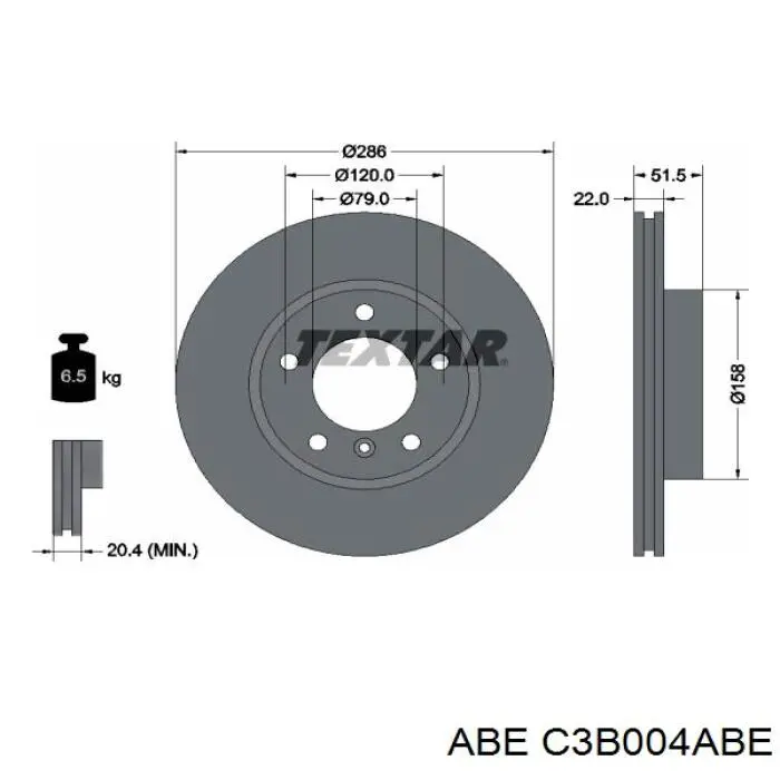 Купити C3B004ABE ABE Ротор гальмівний