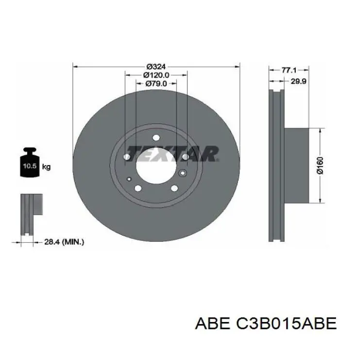 Купити C3B015ABE ABE Ротор гальмівний