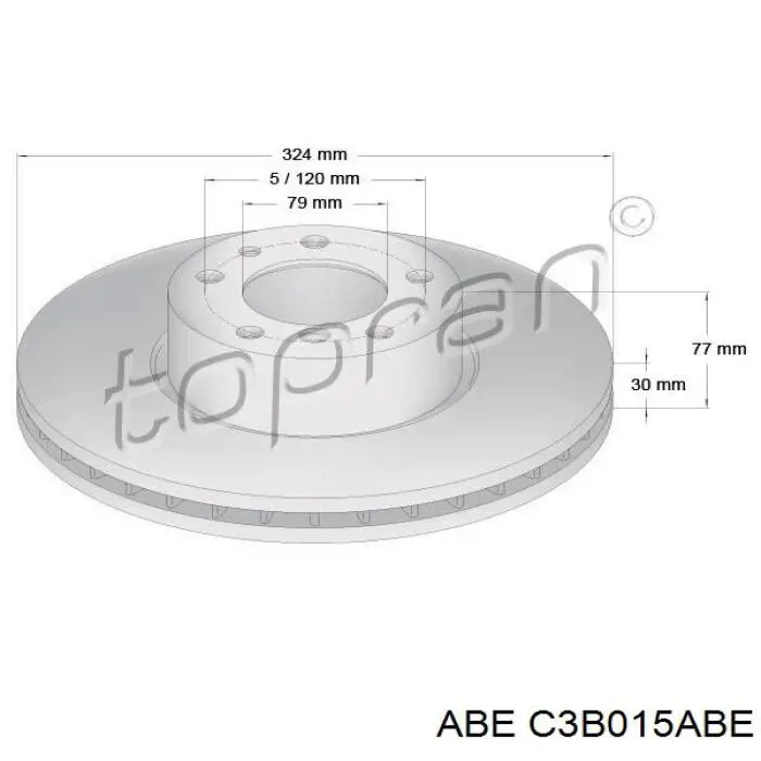 Гальмівні диски передні C3B015ABE ABE