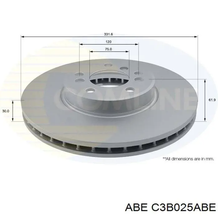 Гальмівні диски передні C3B025ABE ABE