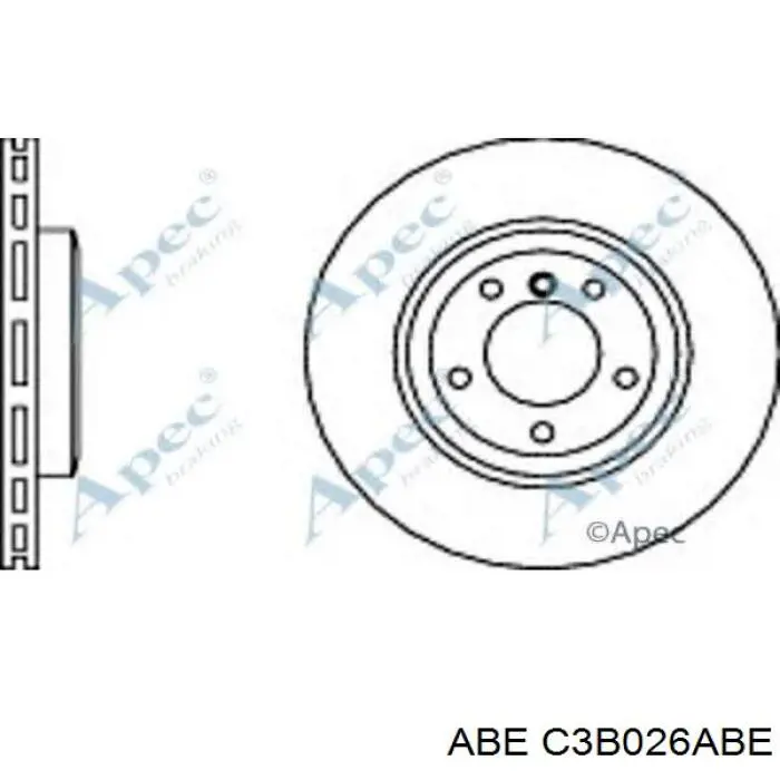 Гальмівні диски передні C3B026ABE ABE