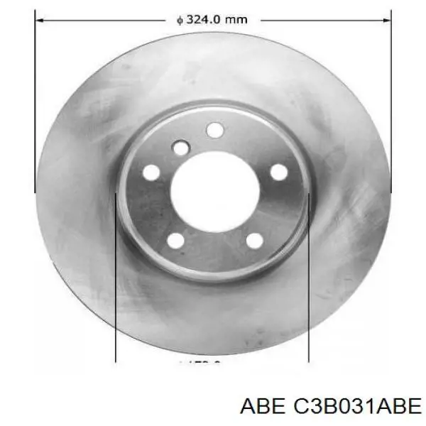 Гальмівні диски передні C3B031ABE ABE