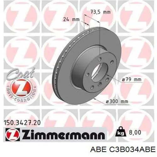 Купити C3B034ABE ABE Ротор гальмівний