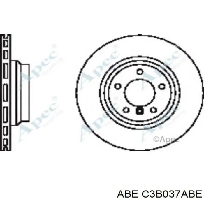 C3B037ABE ABE Гальмо дискове переднє