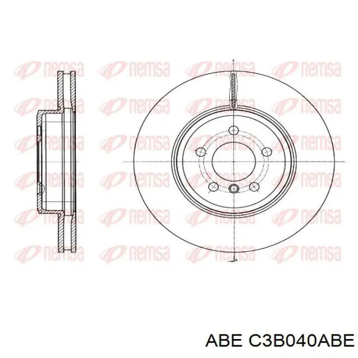 Диск гальмівний передній C3B040ABE ABE