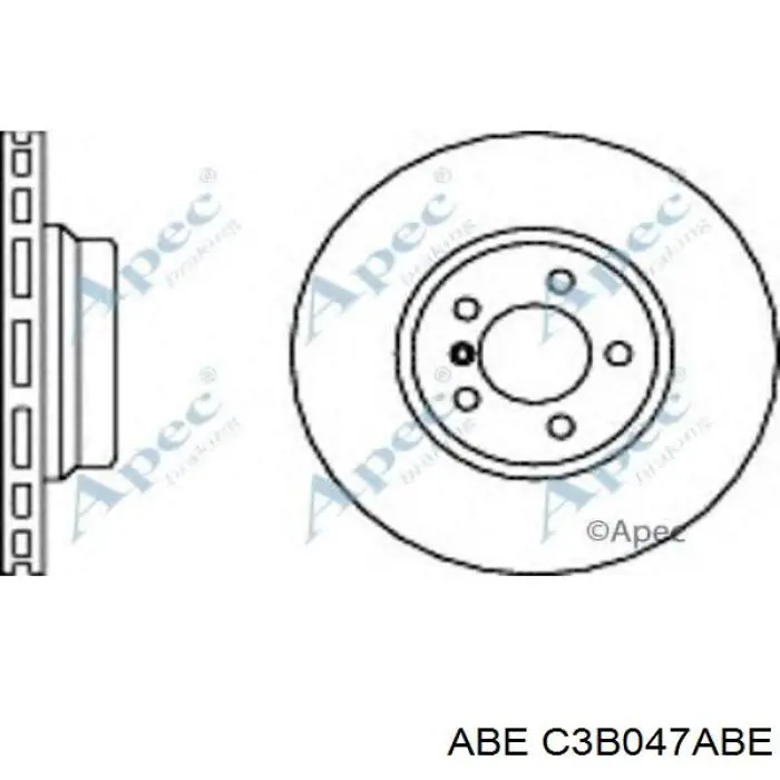 Диск гальмівний передній C3B047ABE ABE