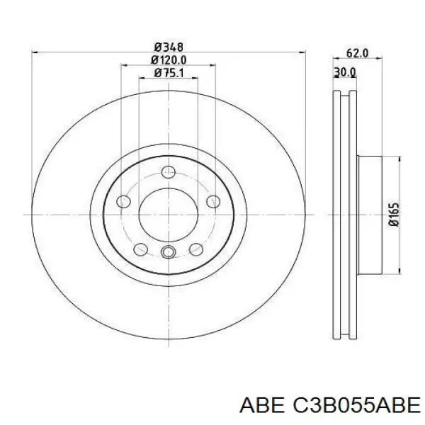 Купити C3B055ABE ABE Ротор гальмівний