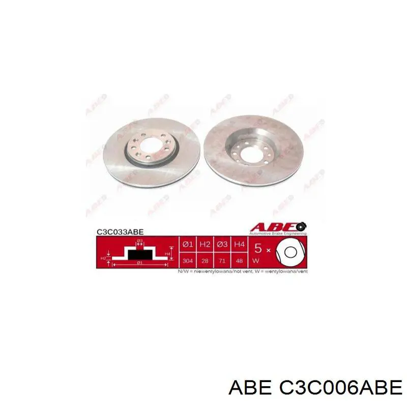 Купити C3C006ABE ABE Ротор гальмівний