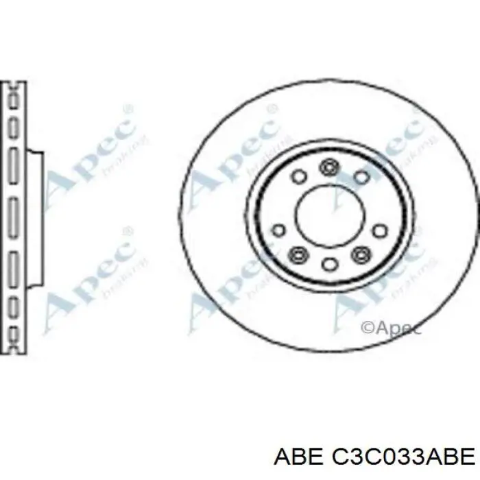 Диск гальмівний передній ABE C3C033ABE
